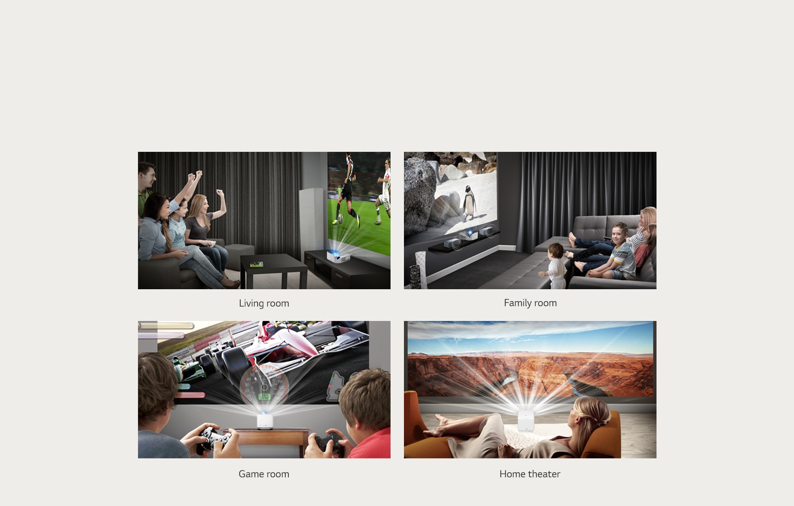 LG UST LED FHD Laser Projector RGB LED 150,000:1 - HF65LG | LG India