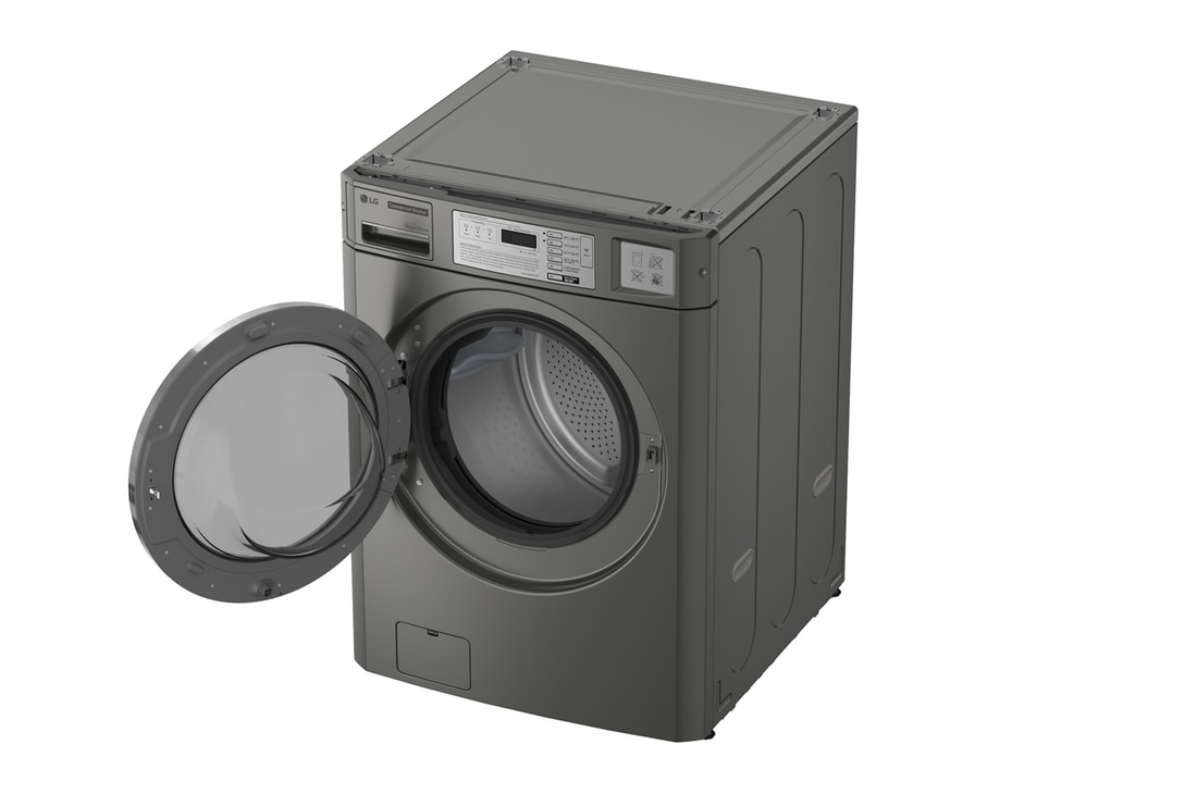 LG CWT29MDOHS Commercial Washer side open view