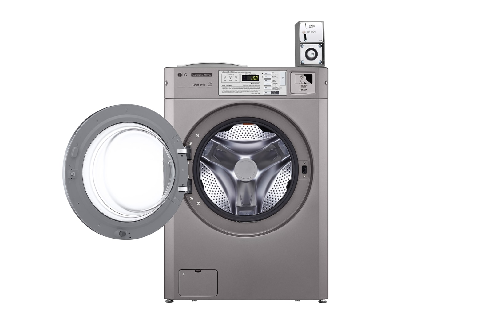LG 3.7 CU FT Standard Capacity Frontload Washer (Silver), CWG27MDOHS