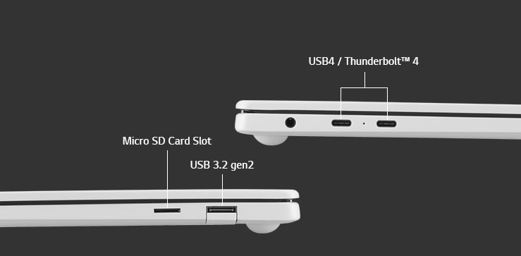 LG 14Z90RS-G.CH74A2 Various Ports.