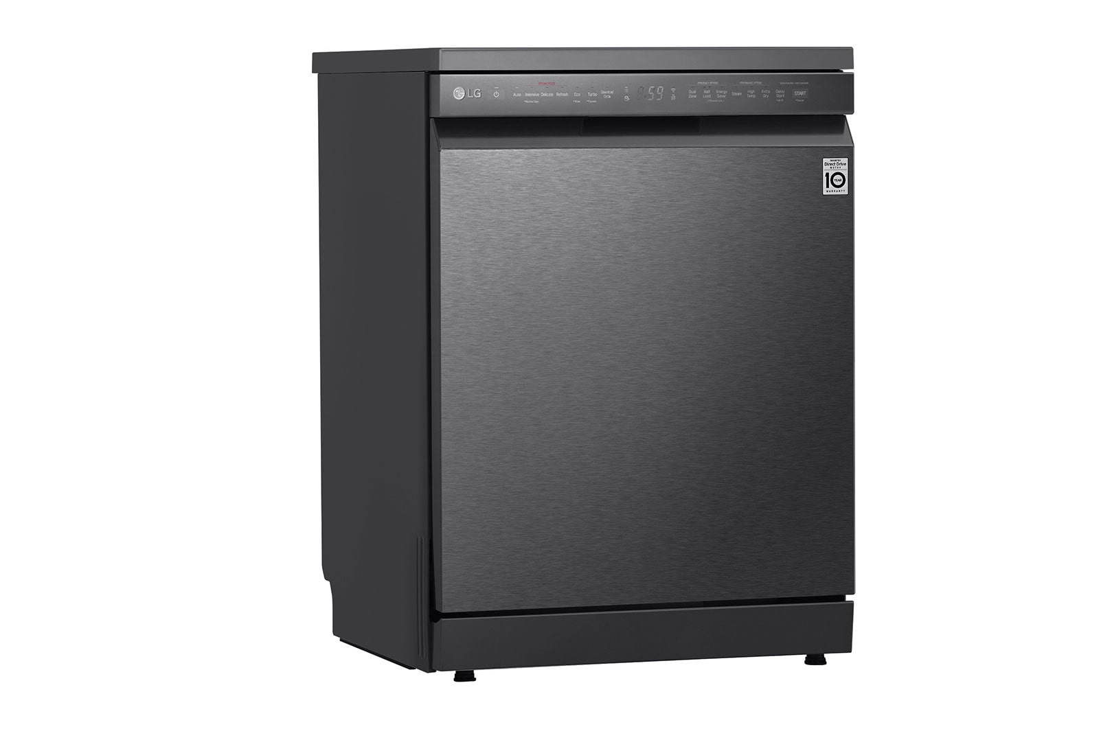 LG True Steam Dishwasher with Inverter Direct Drive Technology (Matt Black), DFB424FM