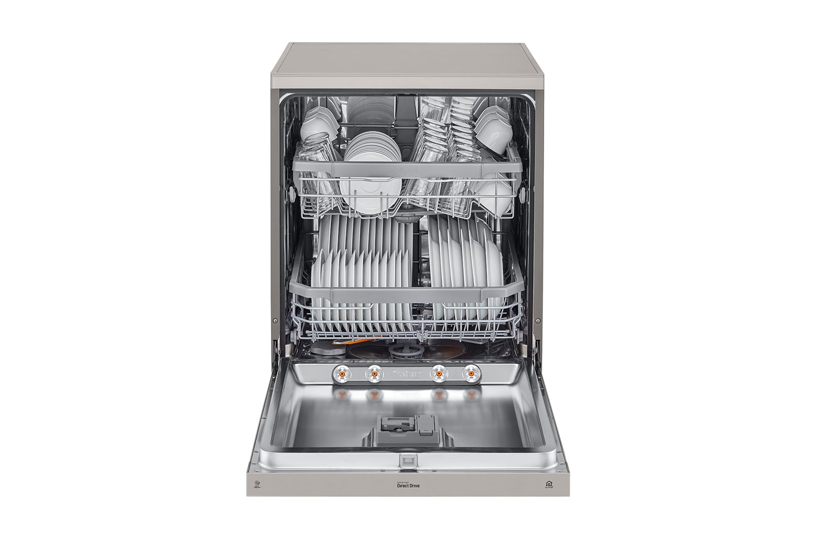 LG True Steam Dishwasher with Inverter Direct Drive Technology (Silver Color), DFB424FP