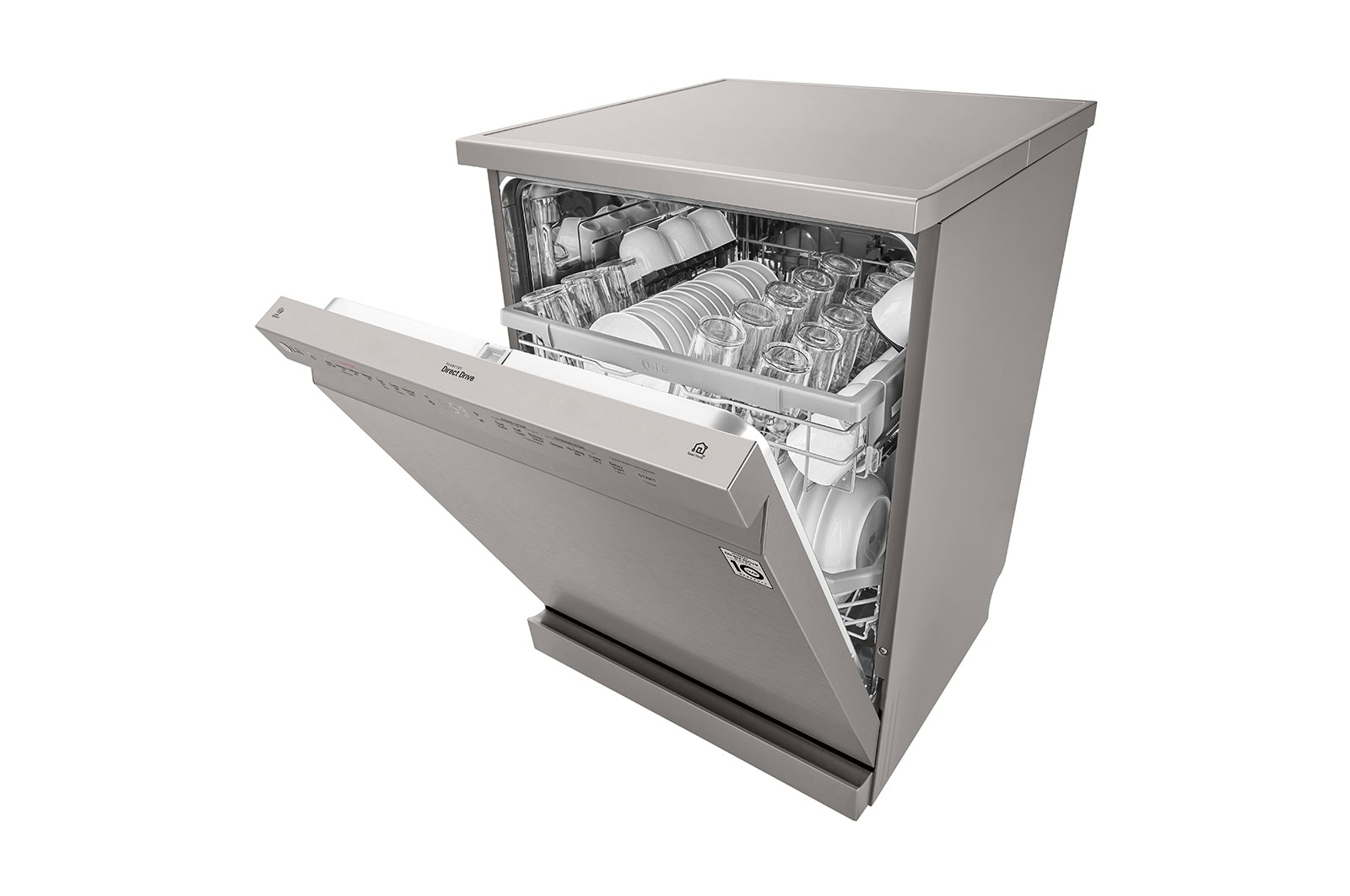 LG True Steam Dishwasher with Inverter Direct Drive Technology (Silver Color), DFB424FP