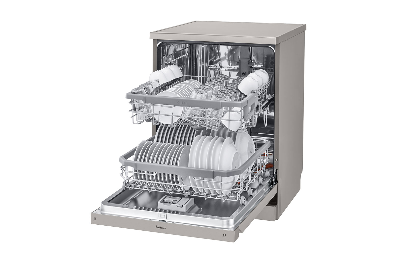 LG True Steam Dishwasher with Inverter Direct Drive Technology (Silver Color), DFB424FP