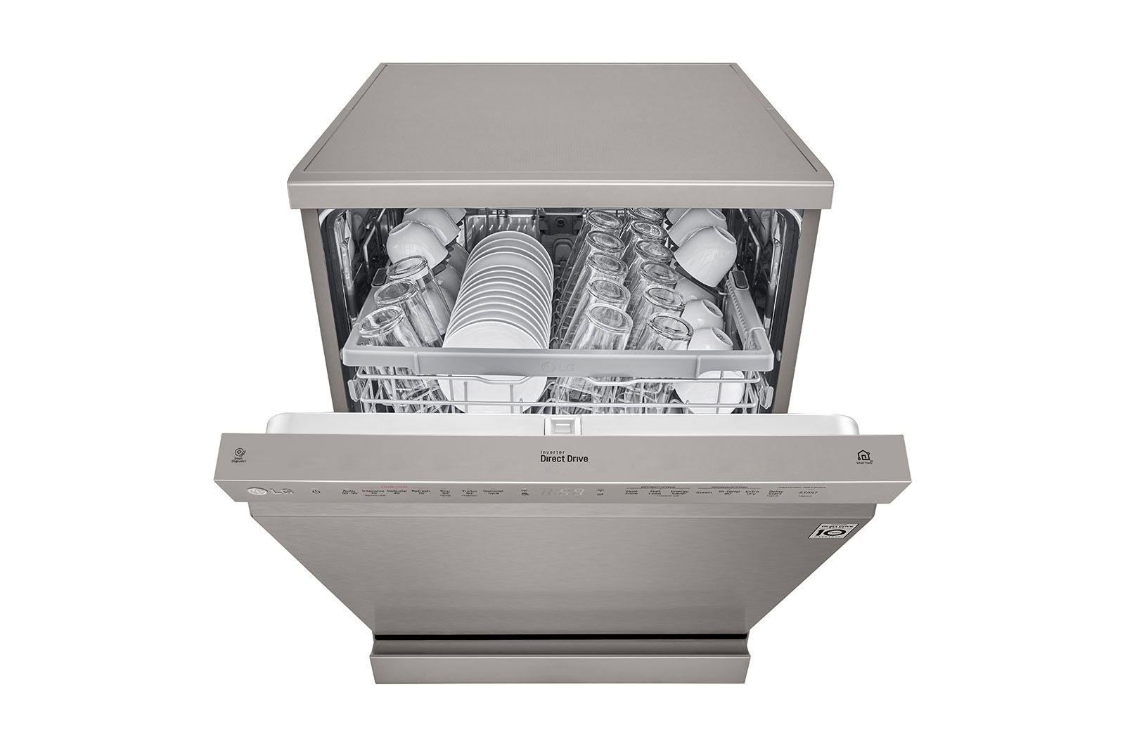 LG True Steam Dishwasher with Inverter Direct Drive Technology (Silver Color), DFB424FP