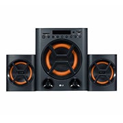 LG LK72BE Powerful Sound 40W, 2.1 Ch with Deep Bass, Bluetooth, Portable In, USB, SD Card and FM Radio., LK72BE