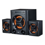 LG LK72BE Powerful Sound 40W, 2.1 Ch with Deep Bass, Bluetooth, Portable In, USB, SD Card and FM Radio., LK72BE