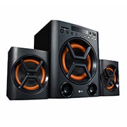 LG LK72BE Powerful Sound 40W, 2.1 Ch with Deep Bass, Bluetooth, Portable In, USB, SD Card and FM Radio., LK72BE