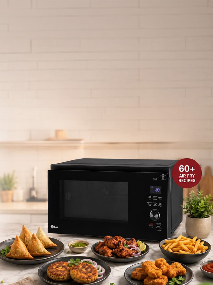 Healthy Cooking at Home Using Microwave Air Fry Features