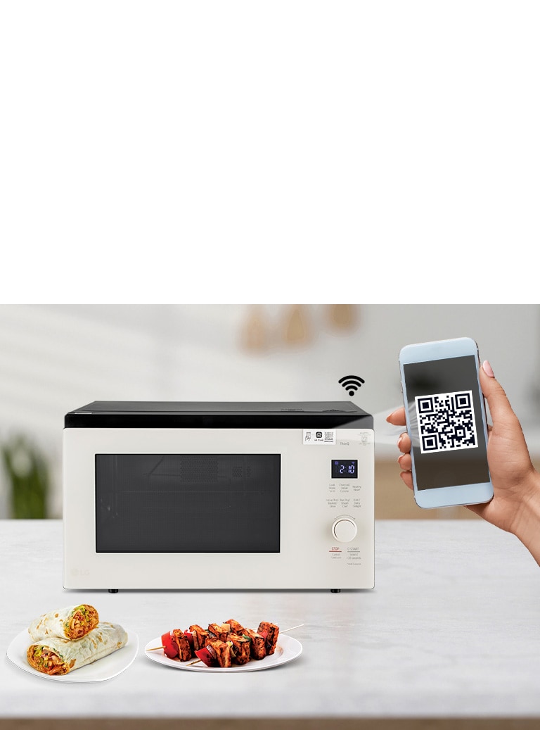 Presenting Wi-Fi enabled Charcoal Healthy Oven Scan To COOK Powered by ThinQ App