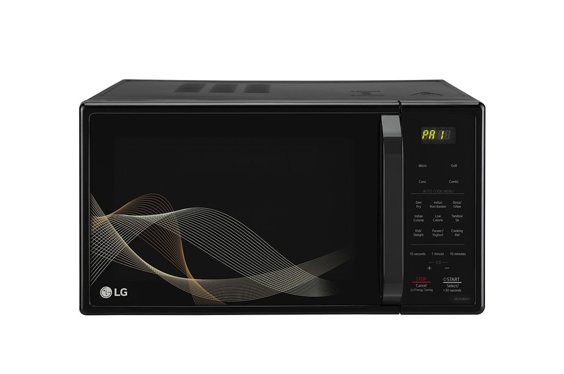 LG 21 L Diet Fry Convection Microwave Oven (MC2146BHT, Black