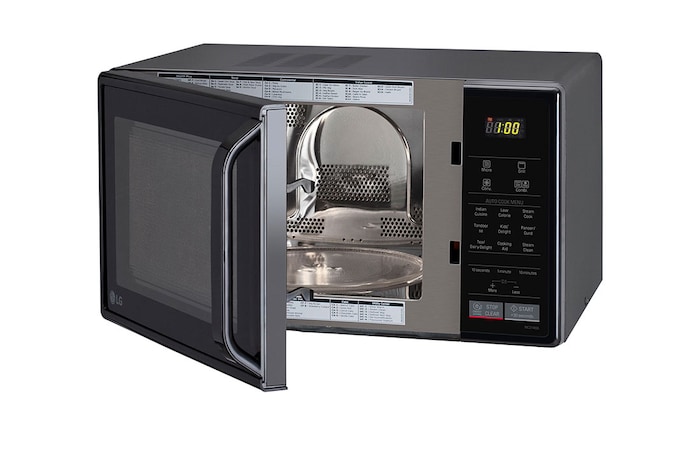 LG 21 L Convection Microwave Ovens with Stainless Steel Cavity, Health Plus Menu, Quartz Heater, Auto Cook Menu, Black, MC2146BL