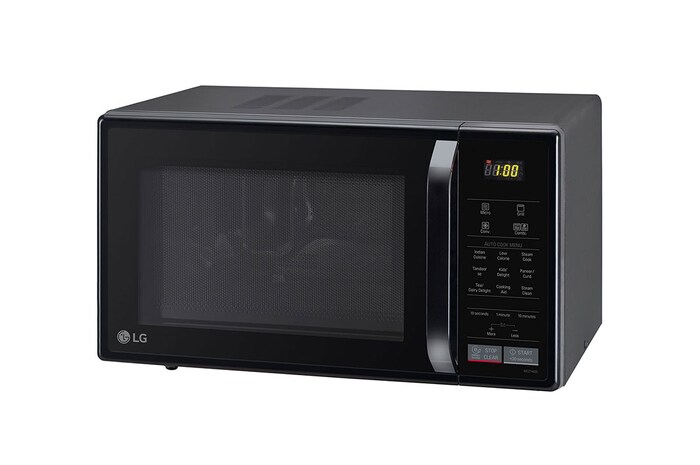 LG 21 L Convection Microwave Ovens with Stainless Steel Cavity, Health Plus Menu, Quartz Heater, Auto Cook Menu, Black, MC2146BL