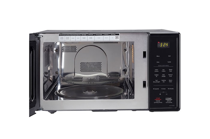 LG 21 L Convection Microwave with 151 Auto Cook Menus, Health Plus Menu, Quartz Heater, Stainless Steel Cavity, Black, MC2146BR