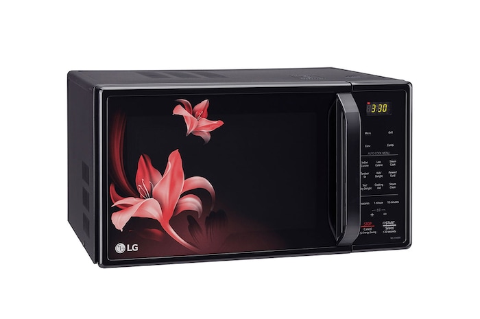 LG 21 L Convection Microwave with 151 Auto Cook Menus, Health Plus Menu, Quartz Heater, Stainless Steel Cavity, Black, MC2146BR