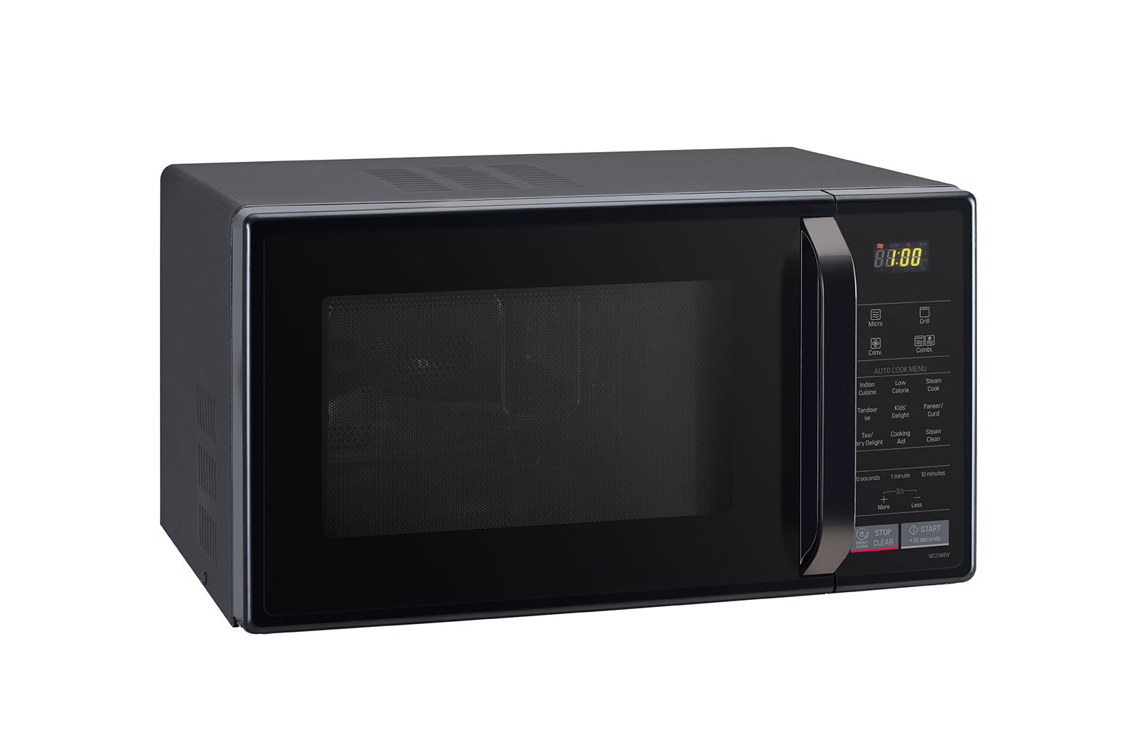 LG 21 L Convection Microwave Oven with 365 Auto Cook Menu, Quartz Heater, Stainless Steel Cavity, Health plus Menu, Black, MC2146BV
