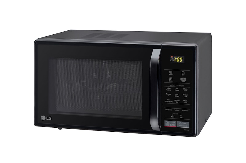 LG 21 L Convection Microwave Oven, 151 Auto Cook Menu, Quartz Heater, Stainless Steel Cavity, Health plus Menu, Black, MC2146BV