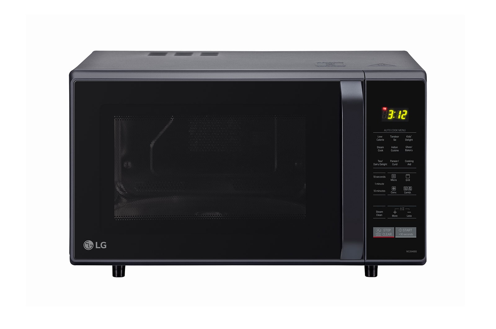 LG 28 L Convection Microwave Oven  (MC2846BG, Black), MC2846BG