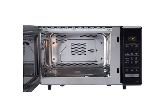 LG 28 L Convection Microwave Oven with Stainless Steel Cavity, 251 Auto Cook Menu, Defrost, Health Plus Menu, Black, MC2846BR