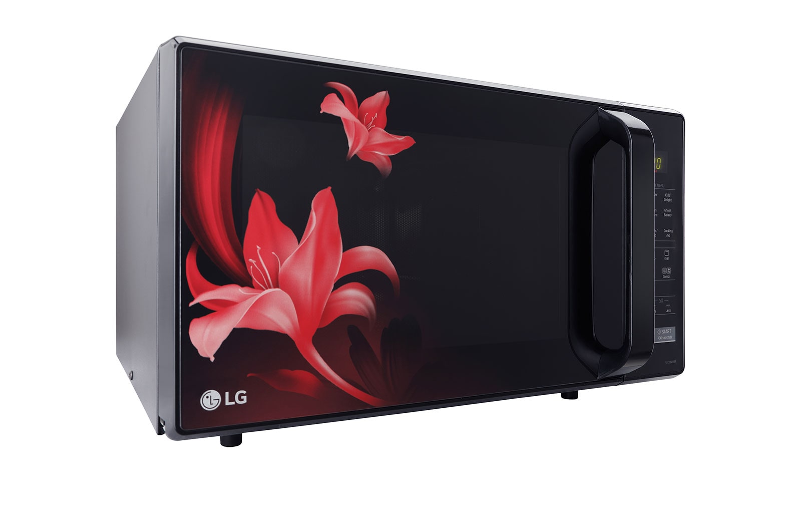LG 28 L Convection Microwave Oven with Stainless Steel Cavity, 251 Auto Cook Menu, Defrost, Health Plus Menu, Black, MC2846BR