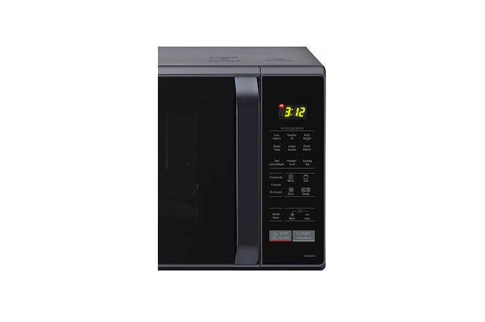 LG 28 L Convection Microwave Oven with Stainless Steel Cavity, 251 Auto Cook Menu, Quartz Heater, Black, MC2846BV