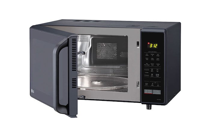 LG 28 L Convection Microwave Oven with Stainless Steel Cavity, 251 Auto Cook Menu, Quartz Heater, Black, MC2846BV