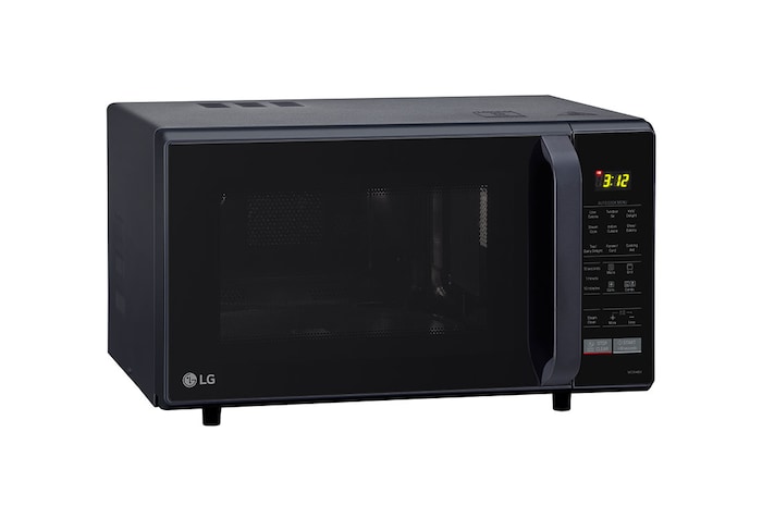 LG 28 L Convection Microwave Oven with Stainless Steel Cavity, 251 Auto Cook Menu, Quartz Heater, Black, MC2846BV