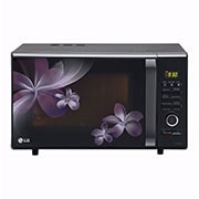 LG 28 L Convection Microwave Oven with Roti Basket, 30 Healthy Heart Recipes, Diet Fry™, Motorised Rotisserie, Black, MC2886BPUM