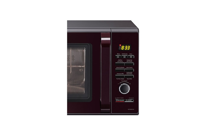 LG 28 L All-In-One Convection Microwave Oven with Diet Fry™, Roti Basket, Motorised Rotisserie, Autocook Menu, Black, MC2886BRUM