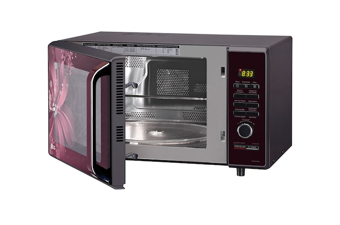LG 28 L All-In-One Convection Microwave Oven with Diet Fry™, Roti Basket, Motorised Rotisserie, Autocook Menu, Black, MC2886BRUM