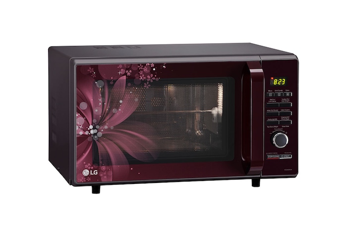 LG 28 L All-In-One Convection Microwave Oven with Diet Fry™, Roti Basket, Motorised Rotisserie, Autocook Menu, Black, MC2886BRUM
