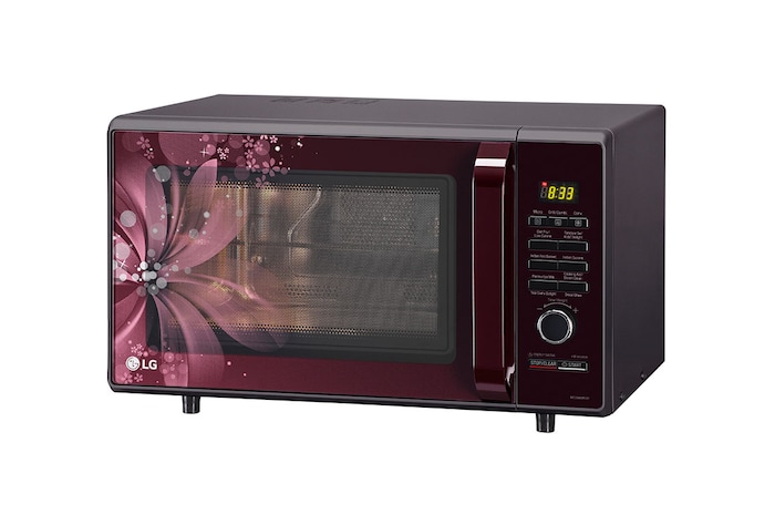 LG 28 L All-In-One Convection Microwave Oven with Diet Fry™, Roti Basket, Motorised Rotisserie, Autocook Menu, Black, MC2886BRUM