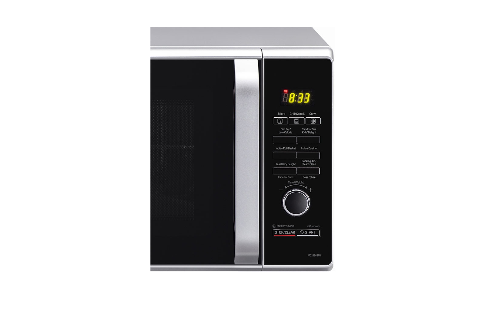 LG 28 L All-In-One Convection Microwave Oven with Motorised Rotisserie, Diet Fry™, 251 Auto Cook Menu, Silver, MC2886SFU