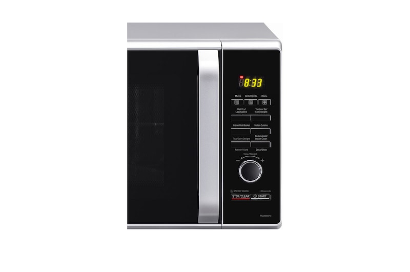 LG 28 L All-In-One Convection Microwave Oven with Motorised Rotisserie, Diet Fry™, 251 Auto Cook Menu, Silver, MC2886SFU