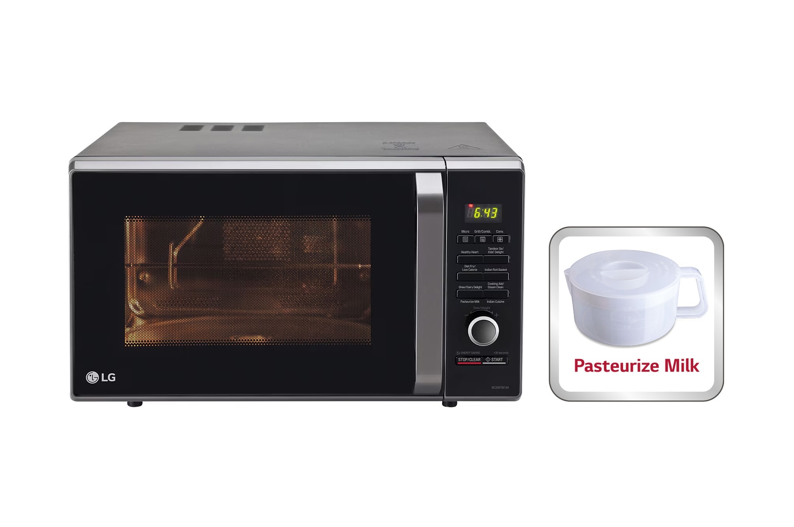 LG MC2887BFUM Convection Microwave front view