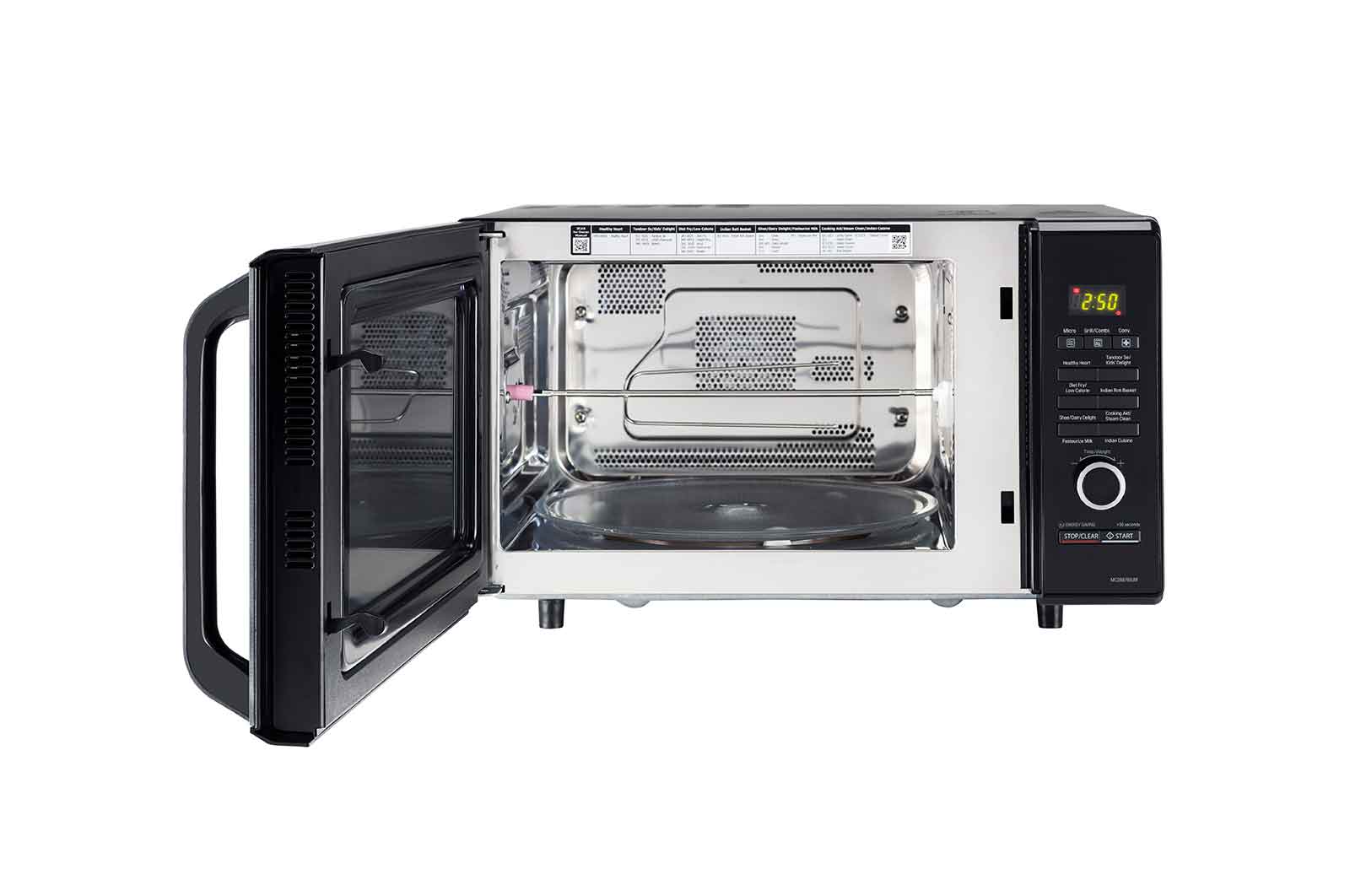 LG 28 L All-in-One Convection Microwave Oven with 271 Auto Cook Menu, Motorised Rotisserie, Roti Basket, Diet Fry, Black, MC2887BIUM