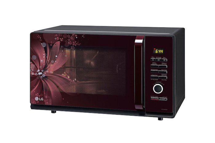 LG 32 L Convection Microwave Oven with Stainless Steel Cavity, 301 Auto Cook Menu, Diet Fry, 360° Rotisserie, Black, MC3286BRUM