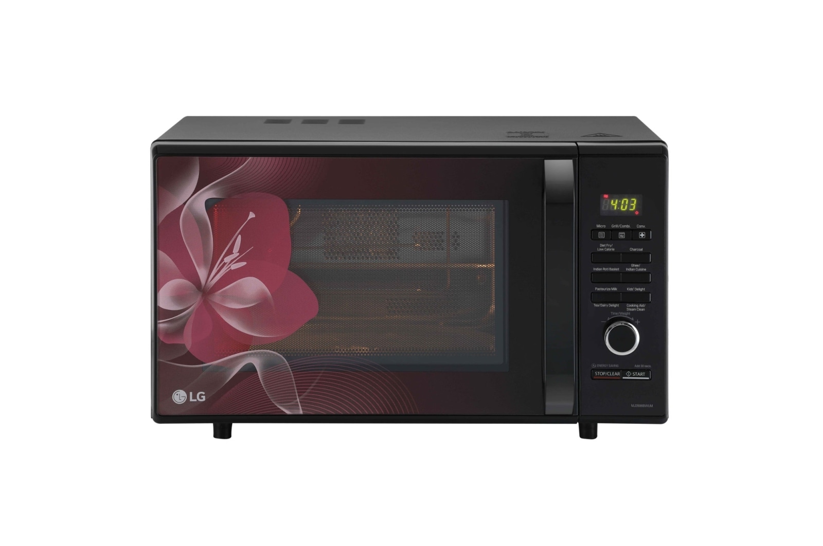 Lg microwave shop with charcoal grill