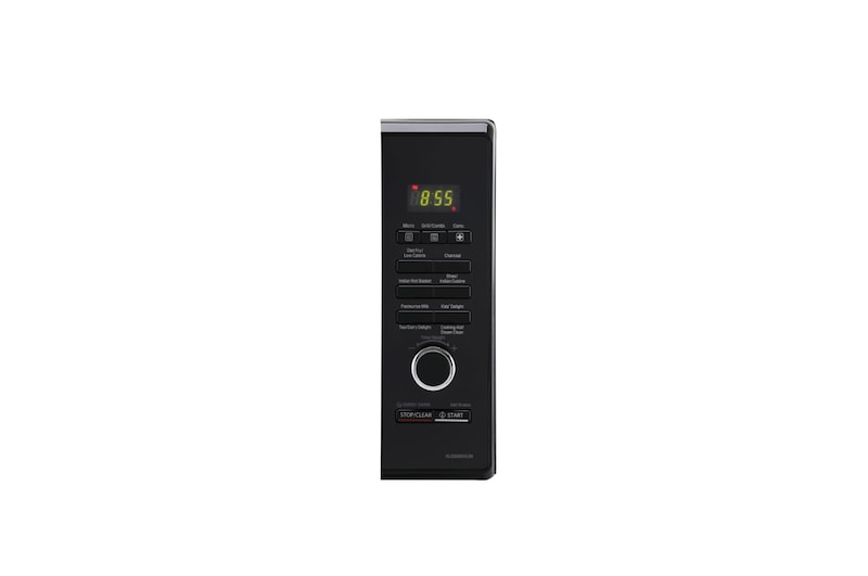 LG 28 L Convection Microwave Oven with Charcoal Lighting Heater, 271 Auto Cook Menu, Motorised Rotisserie, Black, MJ2886BWUM