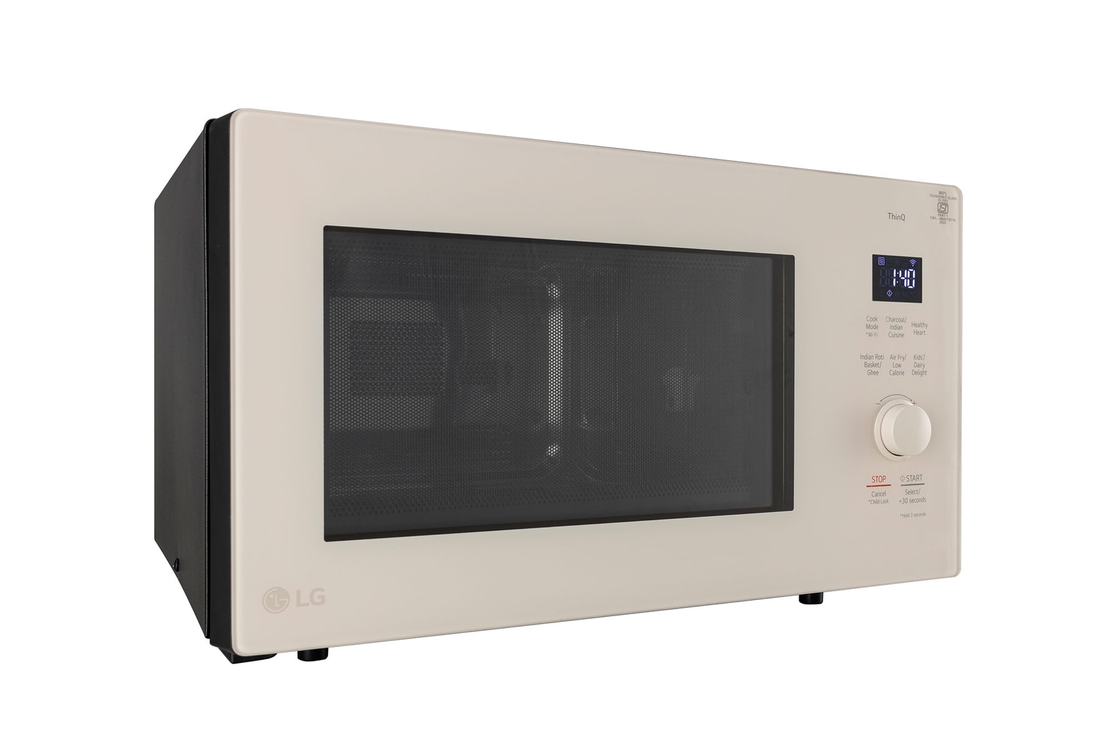 LG MJEN286UBWF-Microwave-ovens-Left-Low-Perspective-view