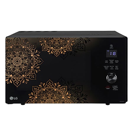 LG 28 L All In One Black Microwave Oven (MJEN286UI) Front View