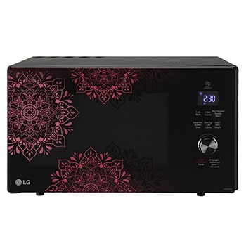 LG 28 L All In One Black Microwave Oven (MJEN286VI) Front View