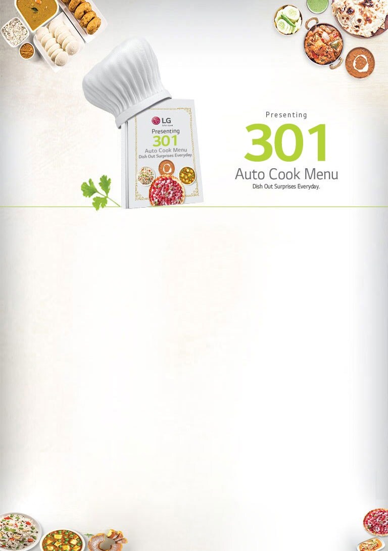 LG MJEN286VI Auto Cook Menu