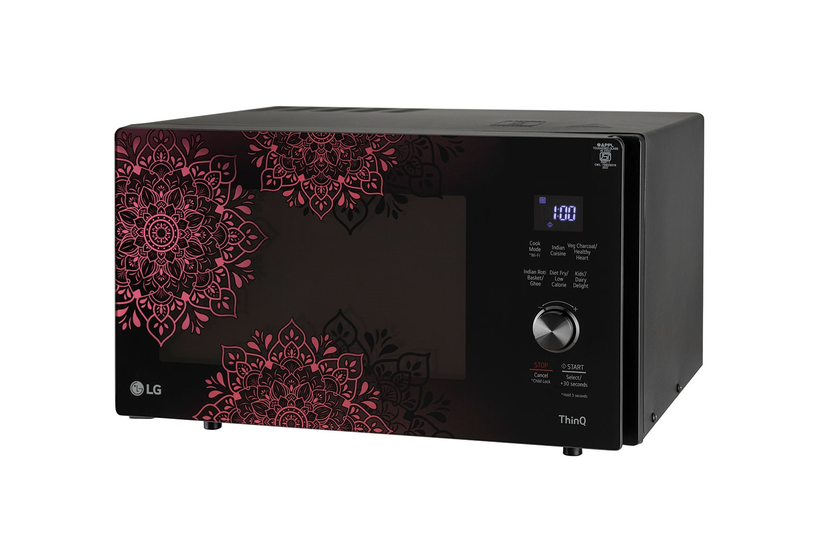 LG 28 L Scan-To-Cook Charcoal Countertop Microwave Oven, Wi-Fi, Diet Fry™, Motorised Rotisserie, Healthy Heart™, Black, MJEN286VIW