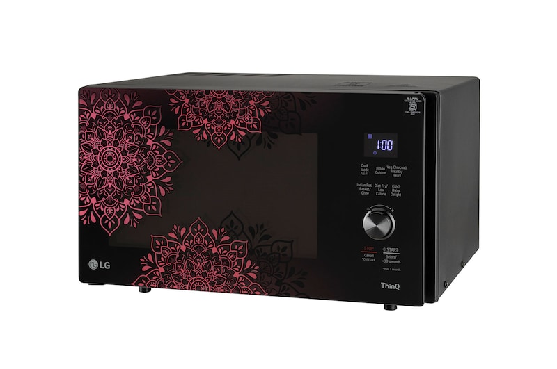 LG 28 L Scan-To-Cook Charcoal Countertop Microwave Oven, Wi-Fi, Diet Fry™, Motorised Rotisserie, Healthy Heart™, Black, MJEN286VIW