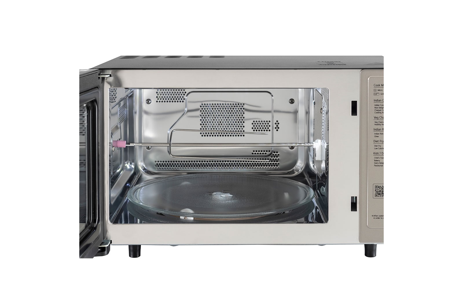 LG 28 L Scan-To-Cook Charcoal Countertop Microwave Oven, Wi-Fi, Diet Fry™, Motorised Rotisserie, Healthy Heart™, Black, MJEN286VIW