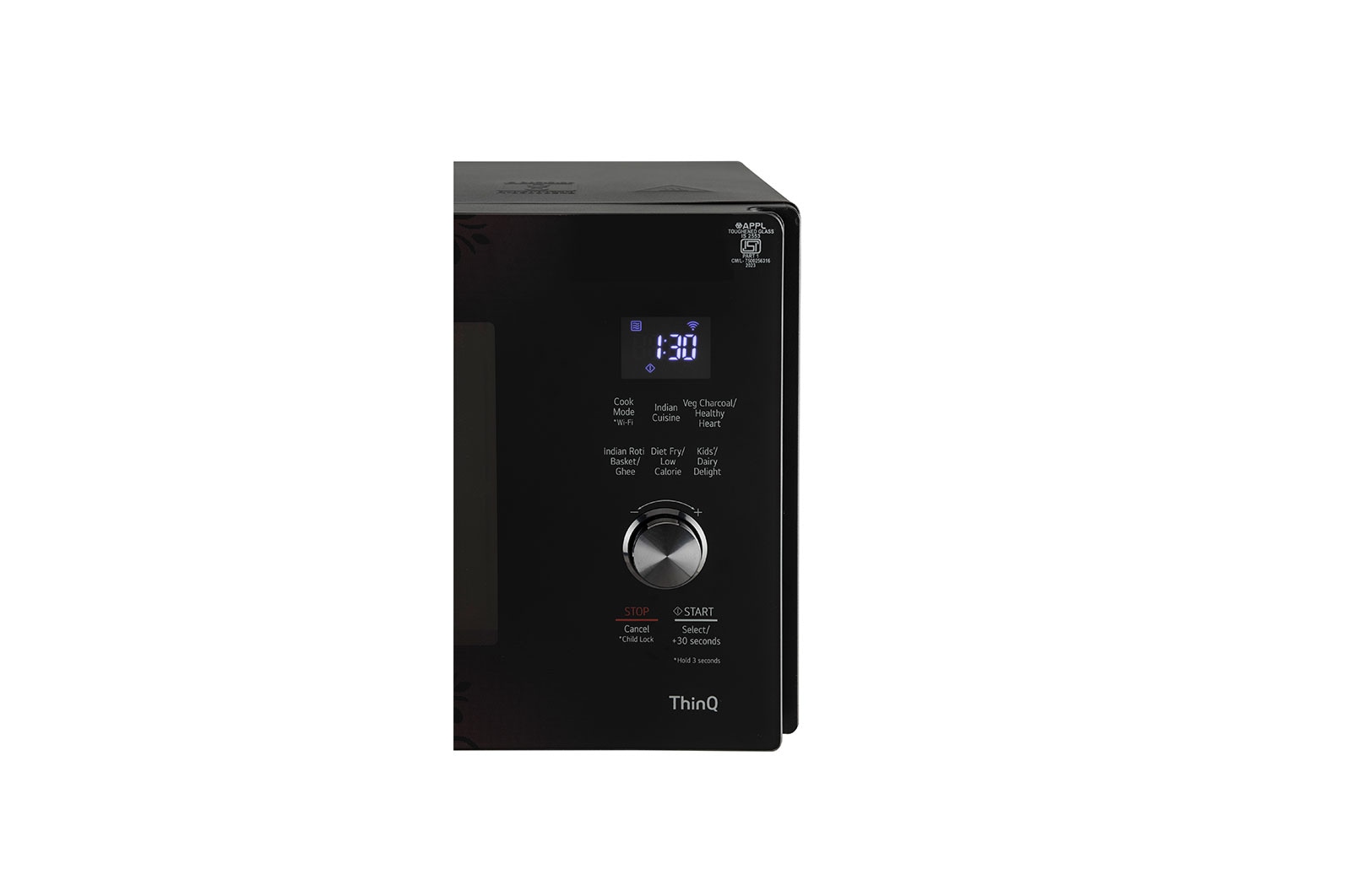 LG 28 L Scan-To-Cook Charcoal Countertop Microwave Oven, Wi-Fi, Diet Fry™, Motorised Rotisserie, Healthy Heart™, Black, MJEN286VIW