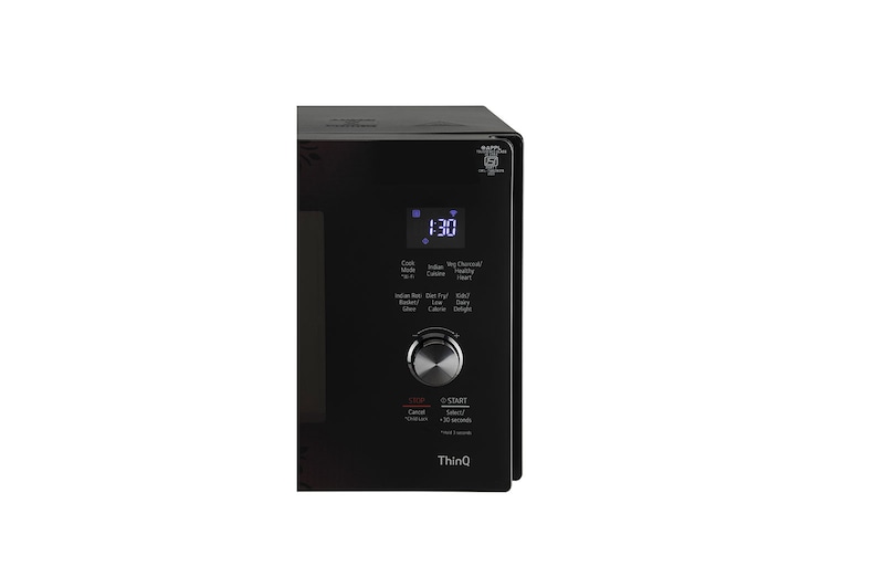 LG 28 L Scan-To-Cook Charcoal Countertop Microwave Oven, Wi-Fi, Diet Fry™, Motorised Rotisserie, Healthy Heart™, Black, MJEN286VIW