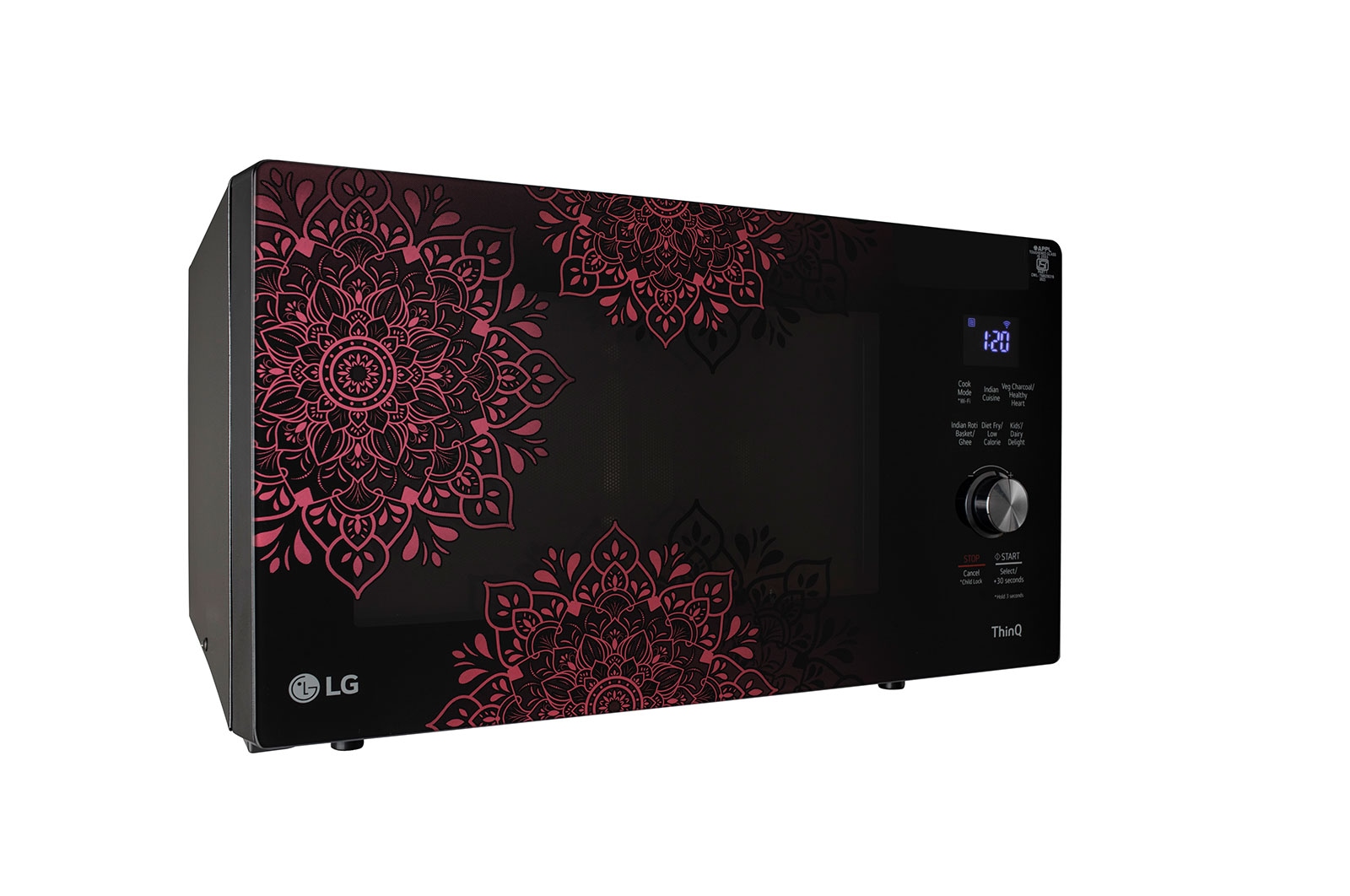 LG 28 L Scan-To-Cook Charcoal Countertop Microwave Oven, Wi-Fi, Diet Fry™, Motorised Rotisserie, Healthy Heart™, Black, MJEN286VIW