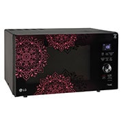 LG 28 L Scan-To-Cook Charcoal Countertop Microwave Oven, Wi-Fi, Diet Fry™, Motorised Rotisserie, Healthy Heart™, Black, MJEN286VIW